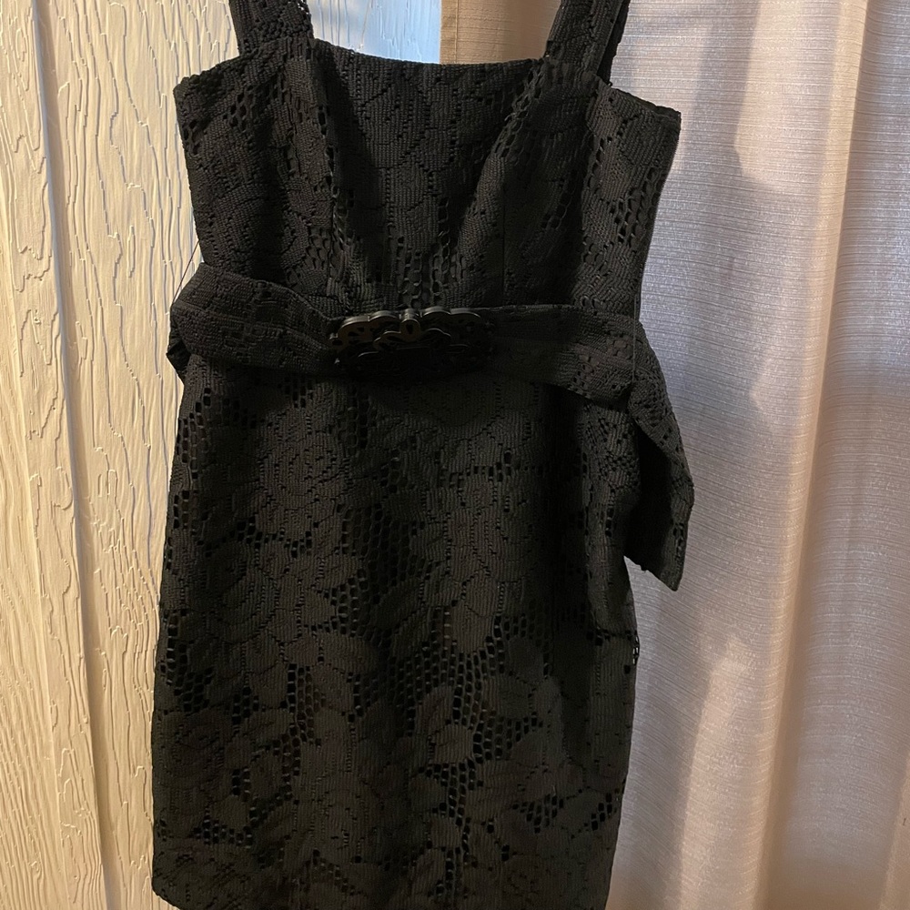 Black lace dress